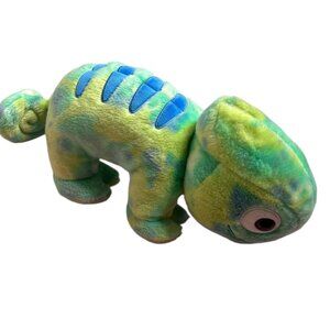 Build A Bear Workshop Tie Dye Green Chameleon Plush Stuffed Animal Toy 14 in